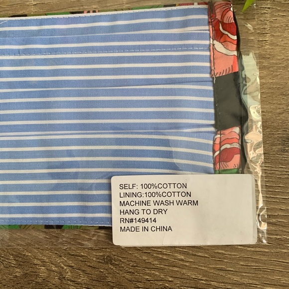 Johnny Was Floral Cotton Face Mask - Picture 5 of 5